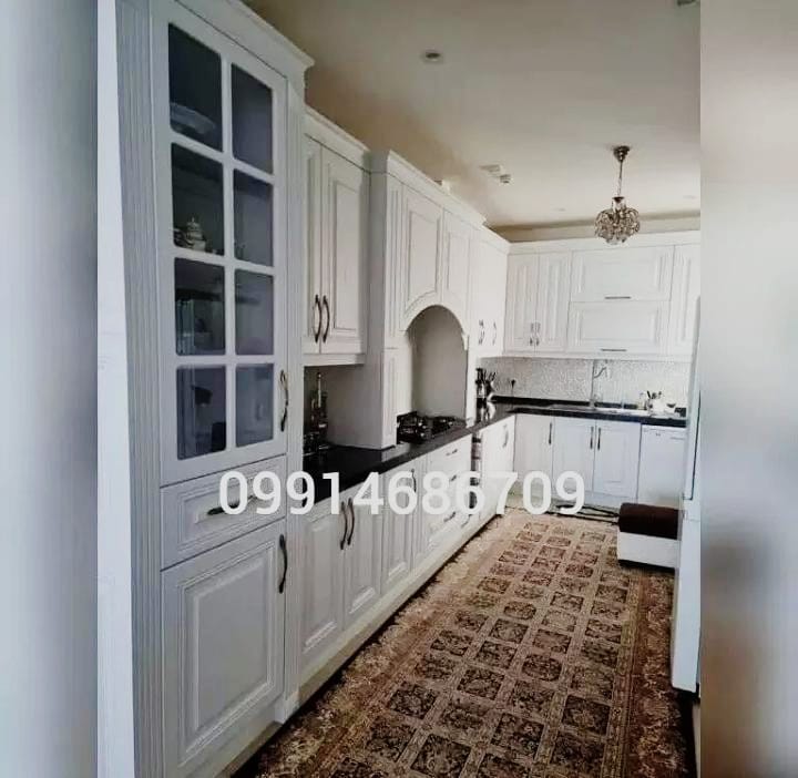 رنگ کاری کابینت چوبی